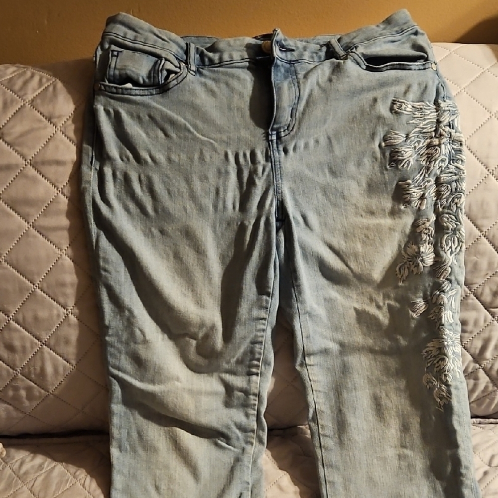 Simply Vera Vera Wang Blue Skinny Jeans